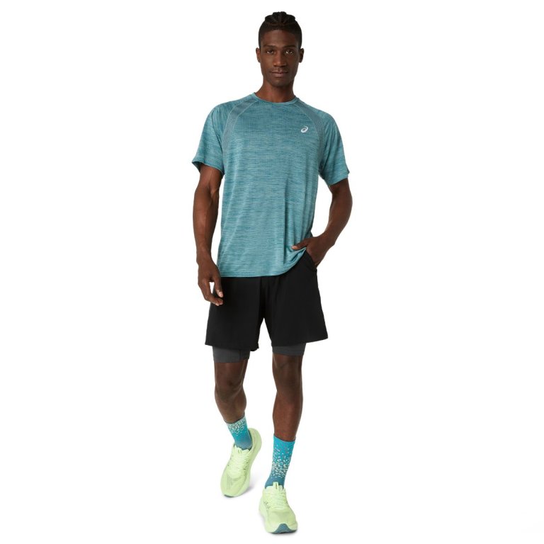Tričko Asics Road SS Top M – modré