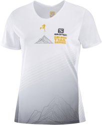 Футболка Salomon SENSE TEE W - біла / сіра