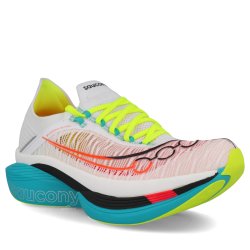 Obuv Saucony Endorphin Elite 2 - biela/modrá/žltá