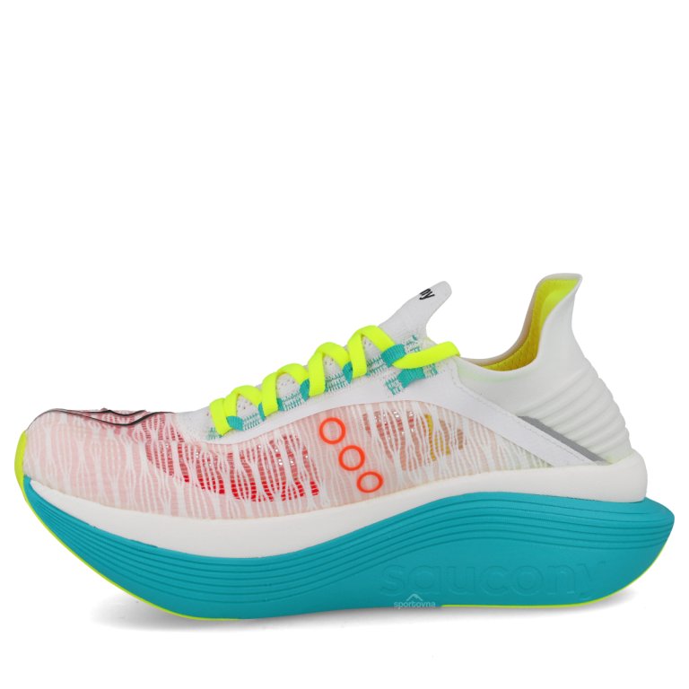 Obuv Saucony Endorphin Elite 2 - biela/modrá/žltá