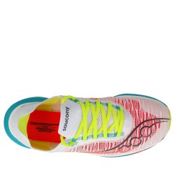 Obuv Saucony Endorphin Elite 2 - biela/modrá/žltá