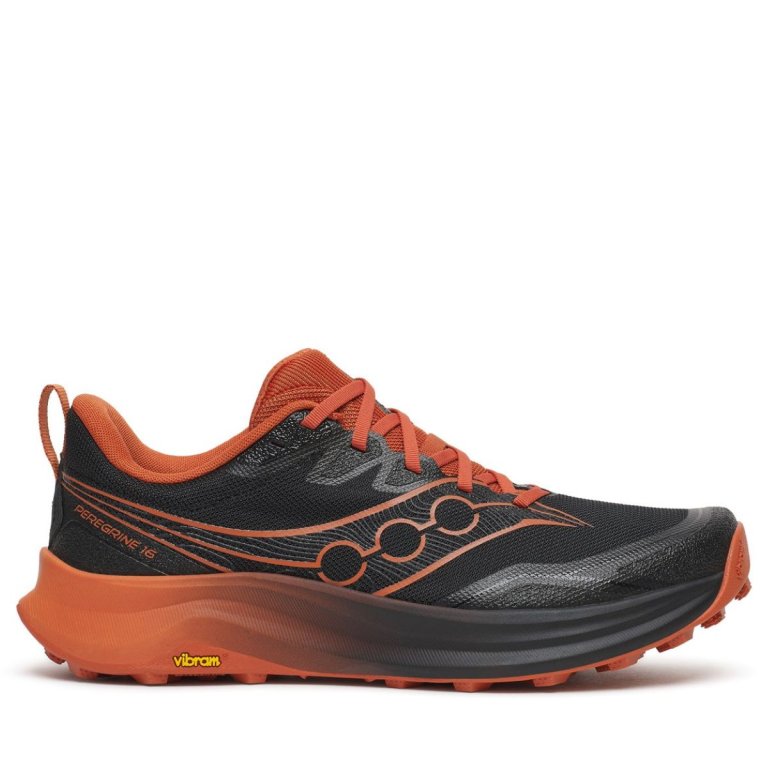 Obuv Saucony Peregrine 16 M - černá/oranžová