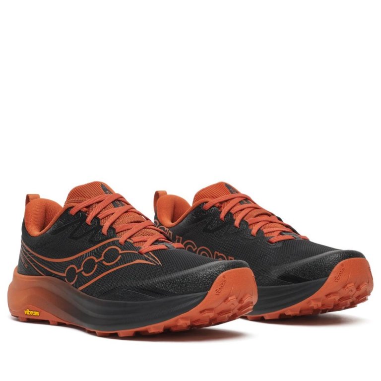 Obuv Saucony Peregrine 16 M - černá/oranžová