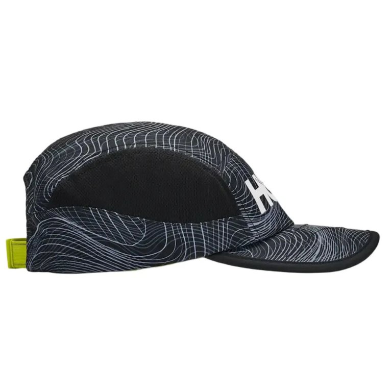 Kšiltovka Hoka Run Hat - černá/bílá