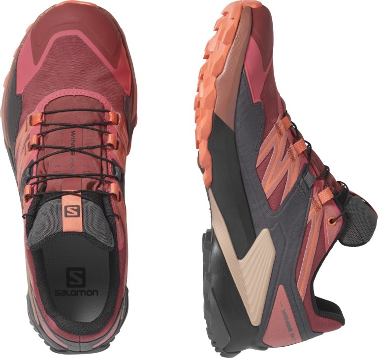 Взуття Salomon WINGS SKY GTX W - оранжевий/чорний