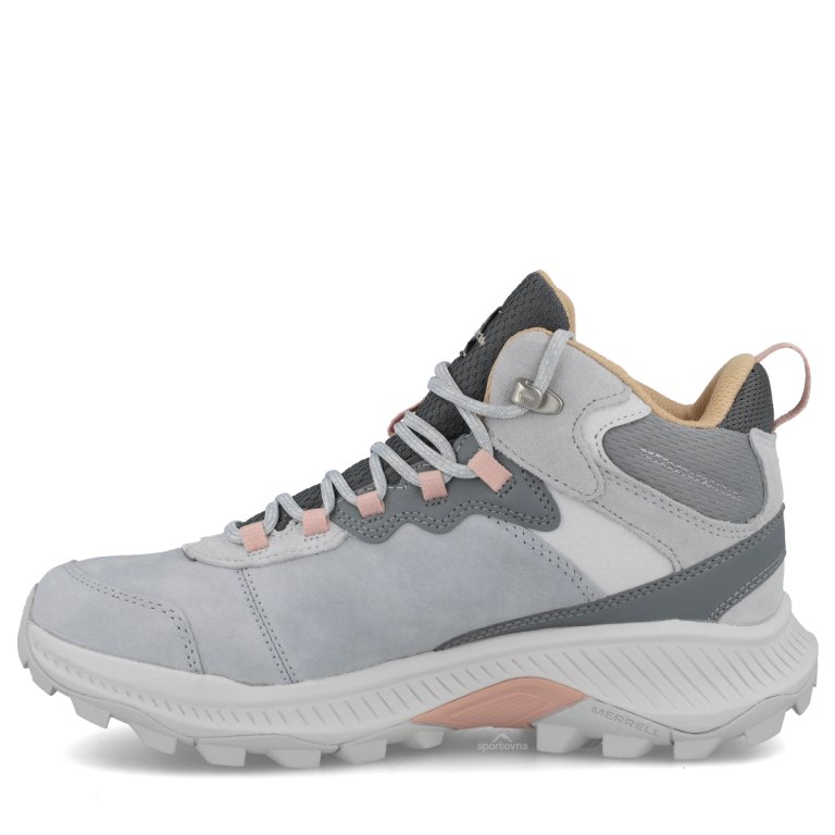 Черевики Merrell Speed Strike 2 Mid Ltr WP W - сіро/рожеві