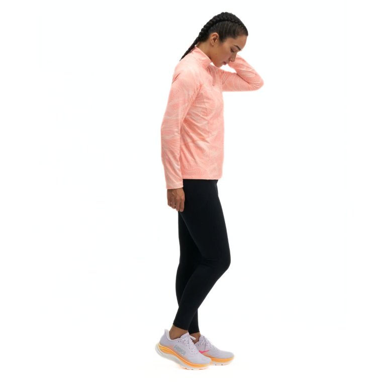 Mikina Hoka SkyForm Half Zip W - oranžová