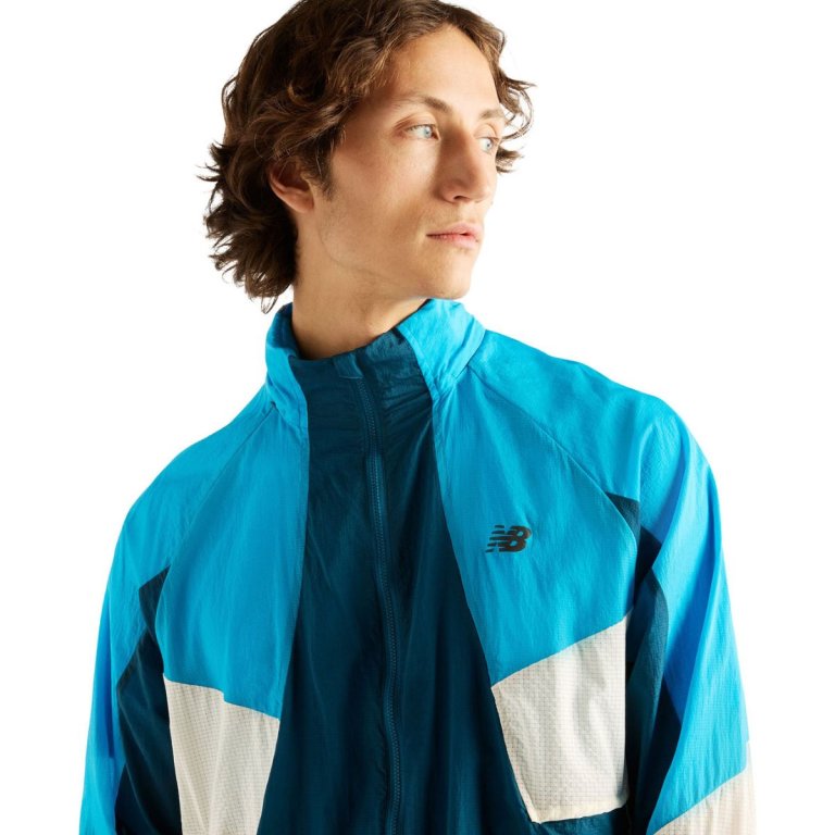 Bunda New Balance RC Jacket M - modrá