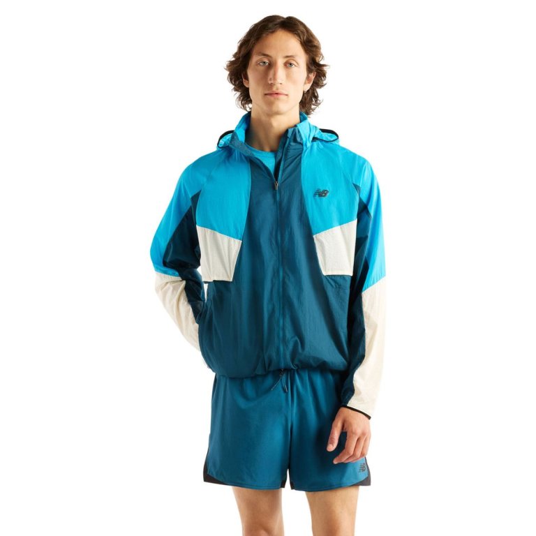 Bunda New Balance RC Jacket M - modrá