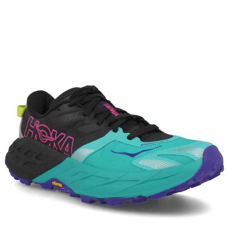 Topánky Hoka Speedgoat 7 W – čierna/modrá