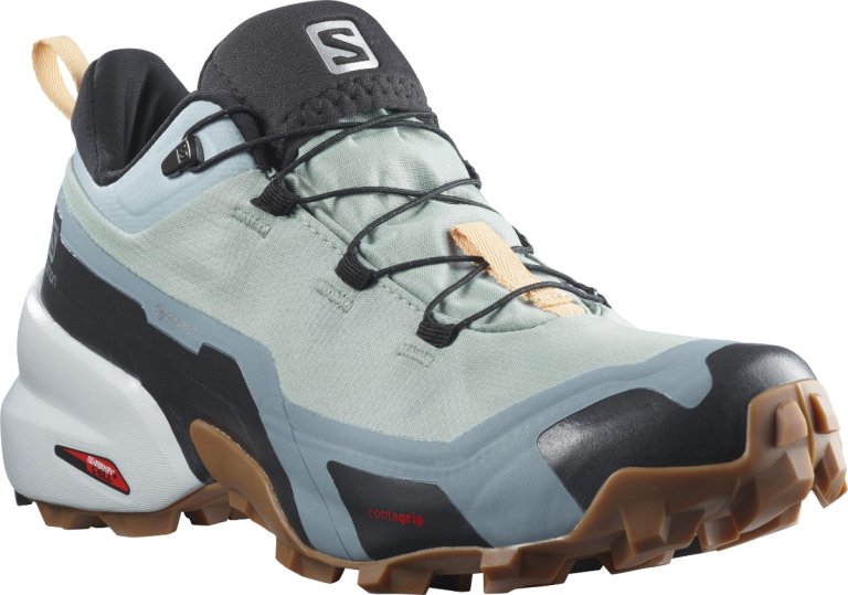Obuv Salomon CROSS HIKE GTX W - modrá/zelená