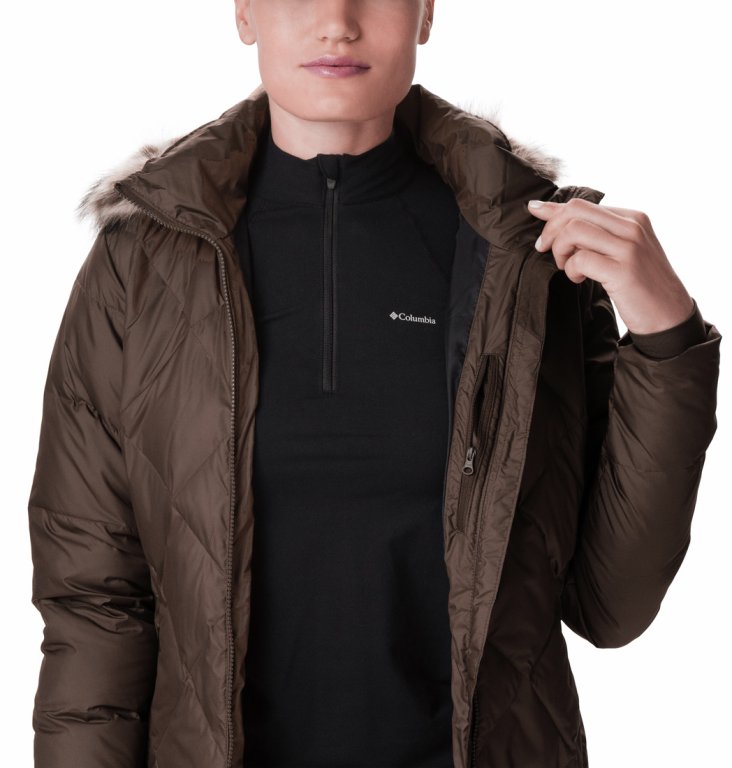 Пальто Columbia Icy Heights™ II середньої довжини W - коричневий