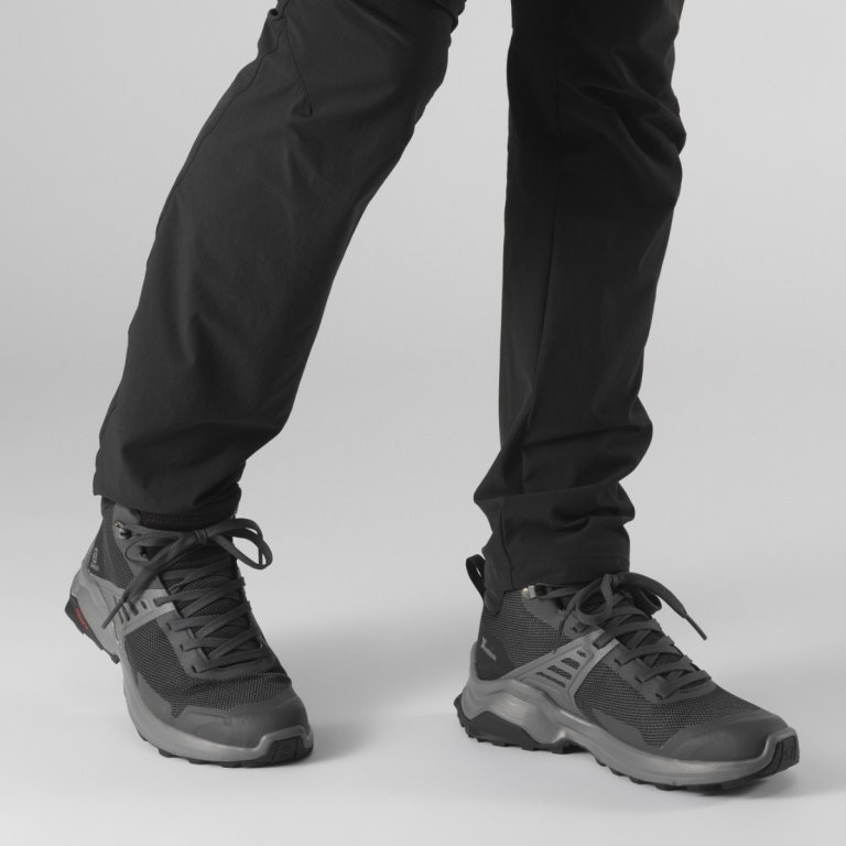 Obuv Salomon X RAISE MID GTX W - šedá/černá
