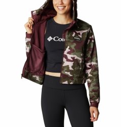 Толстовка Columbia Northern Canyon™ Hybrid Hoodie FZ W - темно-зелений/фіолетовий