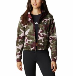 Толстовка Columbia Northern Canyon™ Hybrid Hoodie FZ W - темно-зелений/фіолетовий