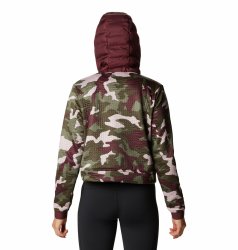 Толстовка Columbia Northern Canyon™ Hybrid Hoodie FZ W - темно-зелений/фіолетовий
