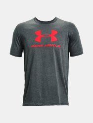 Triko Under Armour SPORTSTYLE LOGO SS - šedá