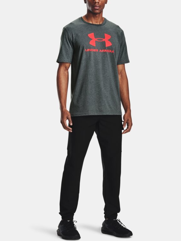 Triko Under Armour SPORTSTYLE LOGO SS - šedá