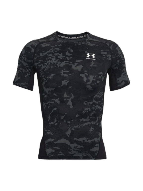 Triko Under Armour HG Armour Camo Comp SS - černá