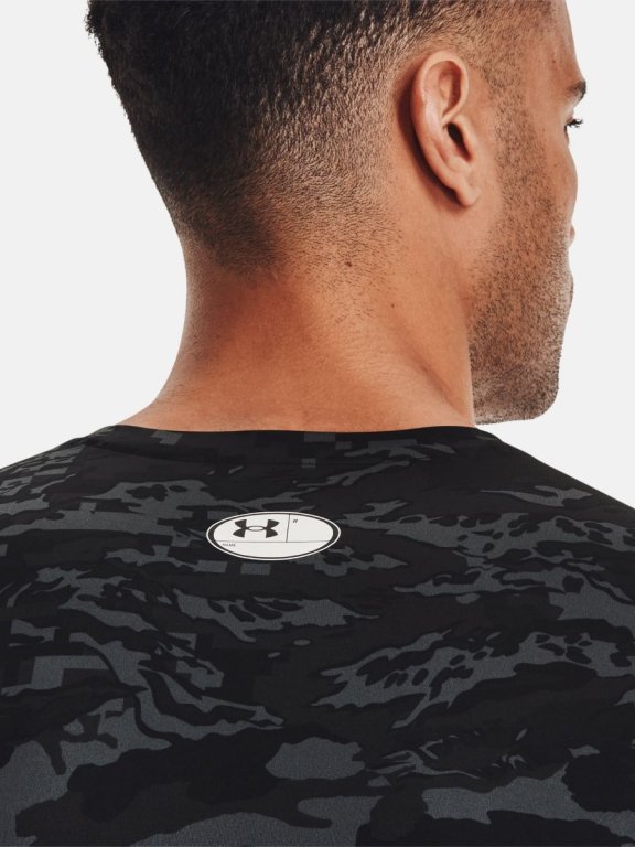 Triko Under Armour HG Armour Camo Comp SS - černá