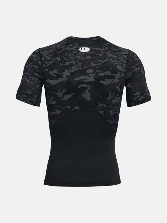 Triko Under Armour HG Armour Camo Comp SS - černá