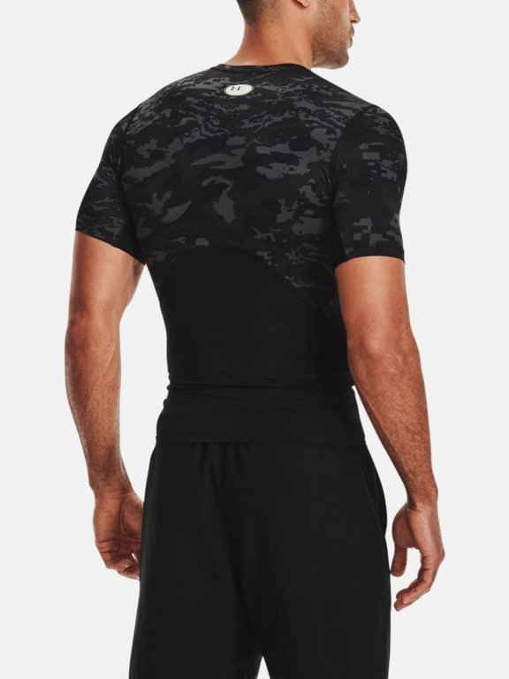 Triko Under Armour HG Armour Camo Comp SS - černá