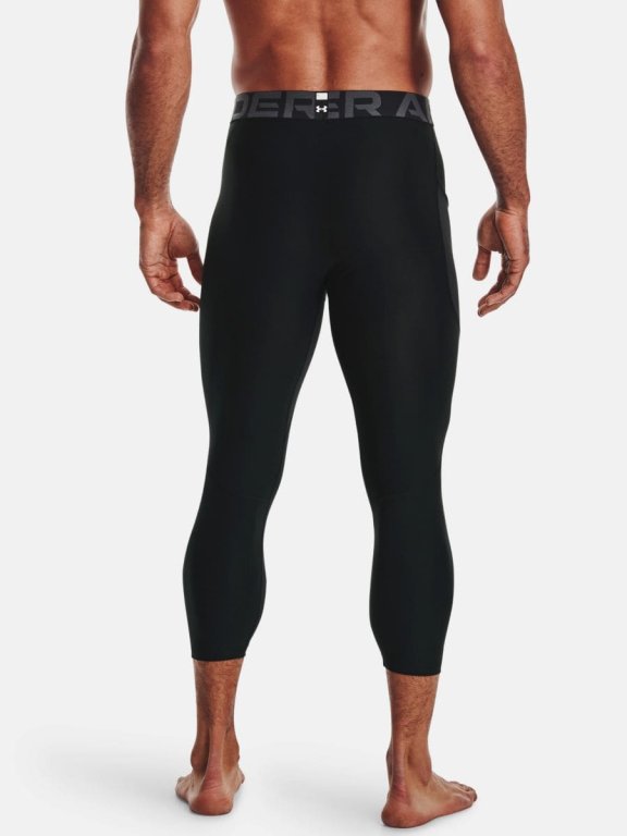 Легінси чоловічі Under Armour HG Armour 3/4 - чорні