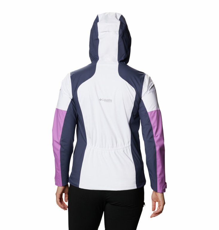Куртка Columbia Titan Pass™ 2.5 L Shell W Jacket - білий/фіолетовий/темно-синій