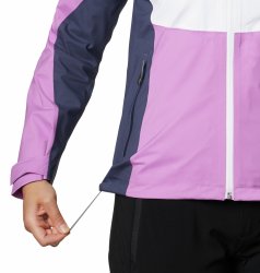 Куртка Columbia Titan Pass™ 2.5 L Shell W Jacket - білий/фіолетовий/темно-синій