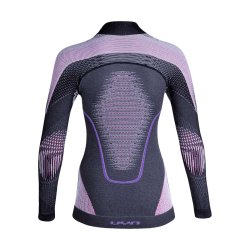 Футболка UYN Evolutyon UW LG SL Turtle W - сіро/рожево/фіолетова