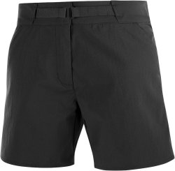 Штани Salomon OUTRACK SHORTS W - чорні (стандартна довжина)