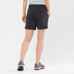 Штани Salomon OUTRACK SHORTS W - чорні (стандартна довжина)