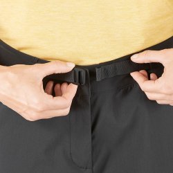 Штани Salomon OUTRACK SHORTS W - чорні (стандартна довжина)