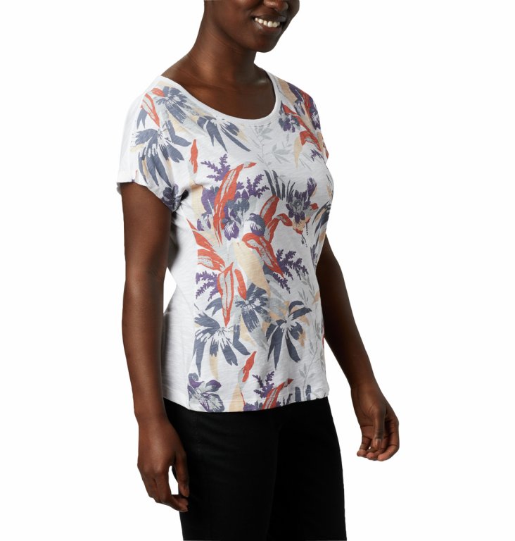 Футболка Columbia High Dune™ SS Tee W - білий/фіолетовий