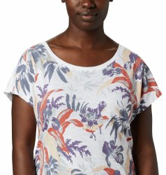 Футболка Columbia High Dune™ SS Tee W - білий/фіолетовий