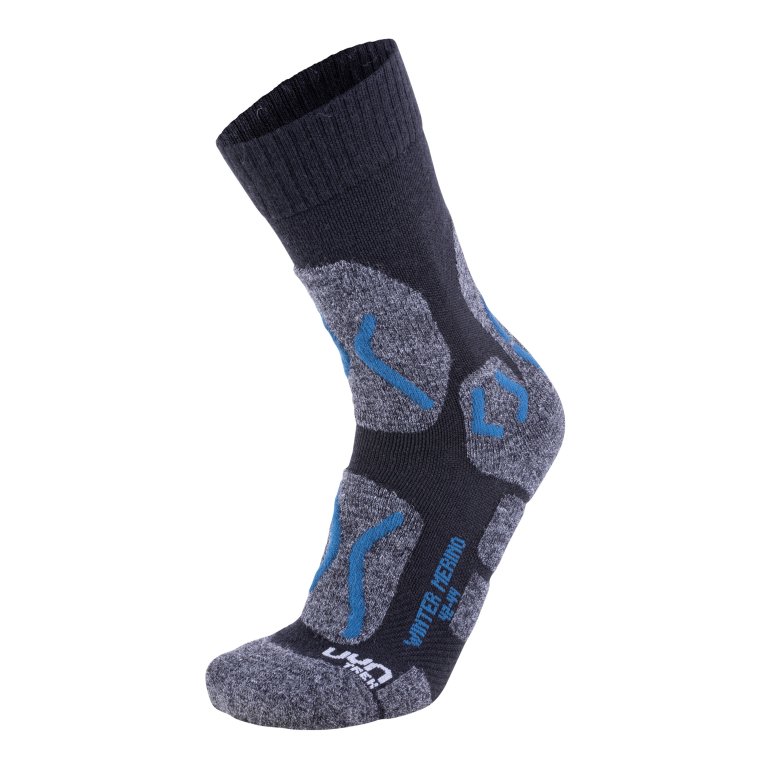 Шкарпетки UYN Trekking Winter Merino Socks M - чорний/синій