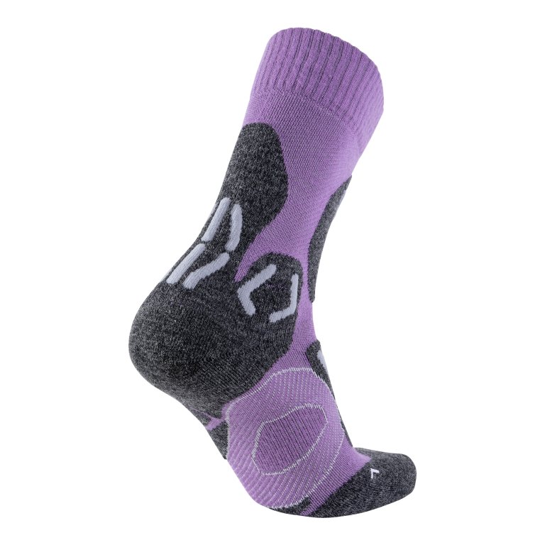 Шкарпетки UYN Trekking Winter Merino W Socks - фіолетовий/сірий