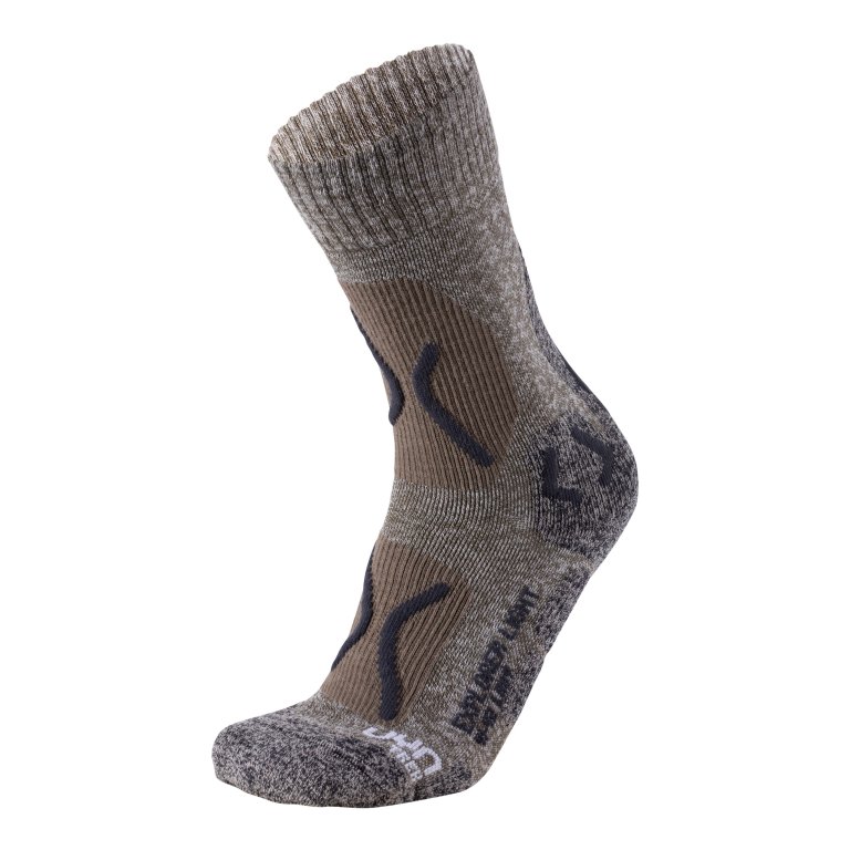 Шкарпетки UYN Trekking Explorer Light Socks - сірі/коричневі