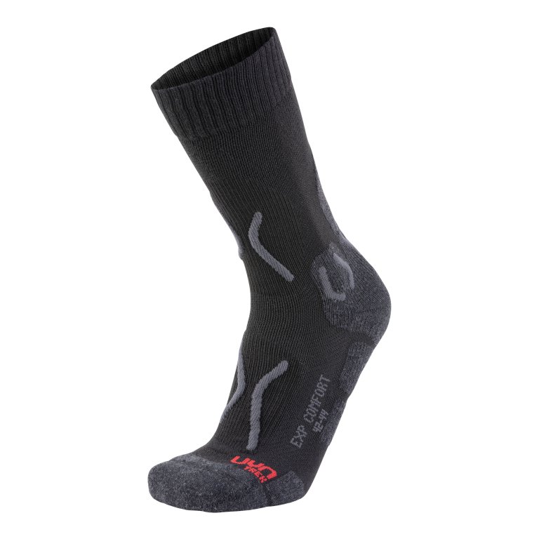 Шкарпетки UYN Trekking Explorer Comfort Socks - чорний/сірий