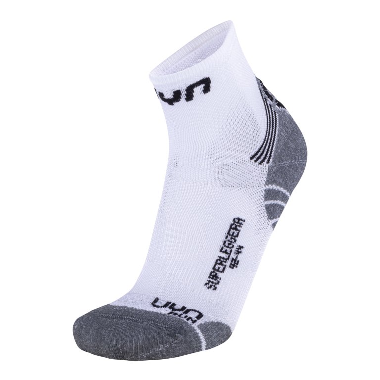 Шкарпетки UYN Run Superleggera Socks M - білий/сірий