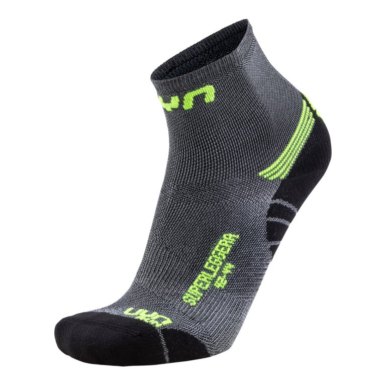 Шкарпетки UYN Run Superleggera Socks M - сірий/жовтий