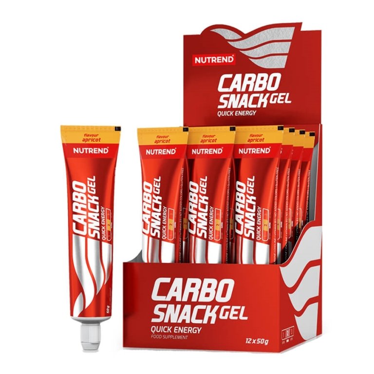 Nutrend Carbosnack v tube 50 g - marhuľa