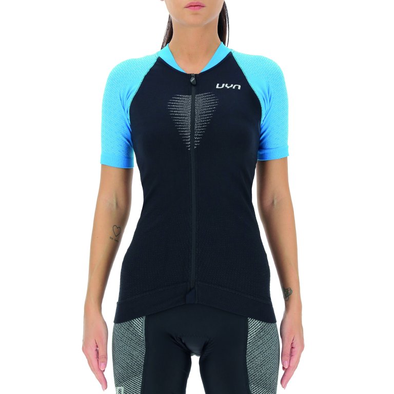 Футболка UYN Biking Granfondo OW Shirt SH SL W - чорно/синя