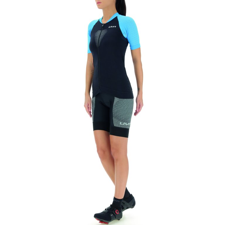 Футболка UYN Biking Granfondo OW Shirt SH SL W - чорно/синя