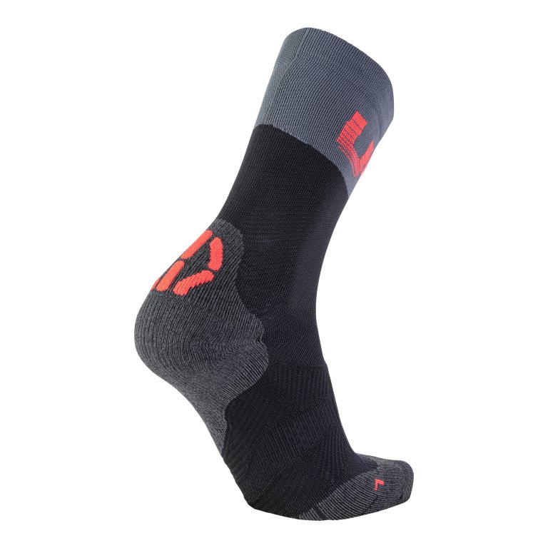 Шкарпетки UYN CYCLING LIGHT SOCKS - чорний/червоний