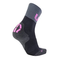 Шкарпетки UYN Cycling Light Socks W - чорний/сірий/рожевий