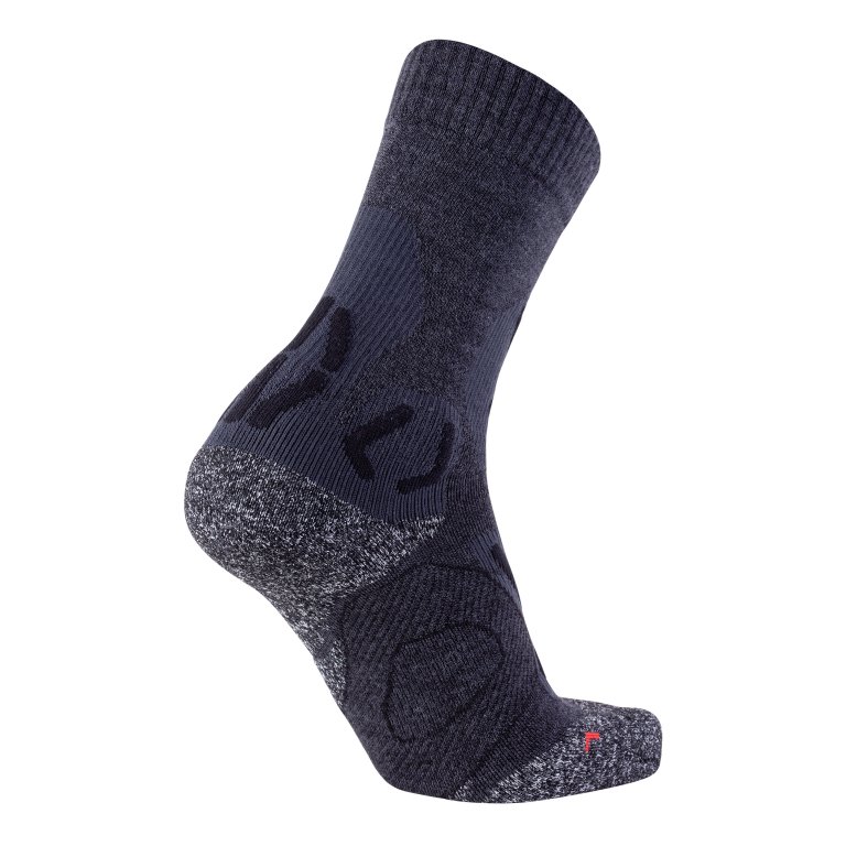 Шкарпетки UYN Trekking Nature Merino Socks M - сірий/чорний