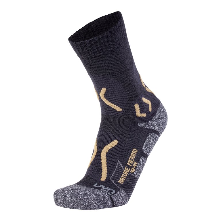 Шкарпетки YN Trekking Nature Merino Socks M - чорні