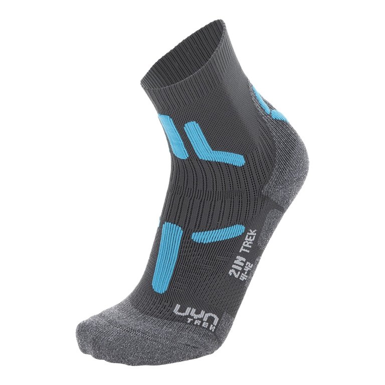 Шкарпетки UYN TREKKING 2IN LOW CUT SOCKS - сірий/синій