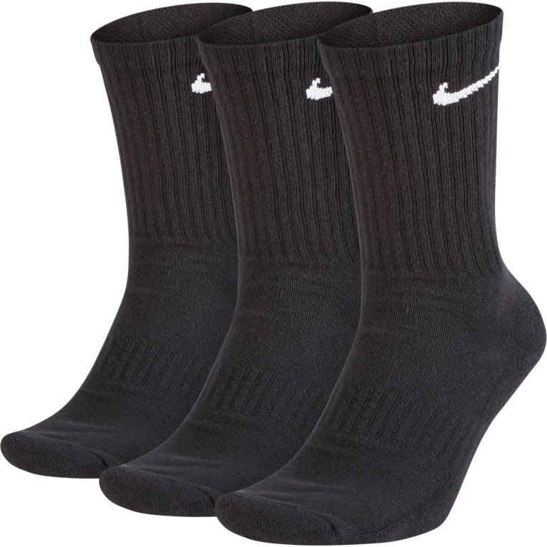 Шкарпетки Nike Everyday Cush Crew 3 Pack - чорні